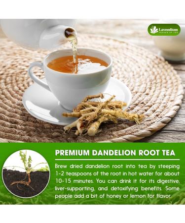 Lavendium Premium 120g Natural Dandelion Root 100% Natural & Pure from Dandelion Root Dandelion Herbal Tea No Additives No Caffeine Vegan - Buy Online on GoSupps.com