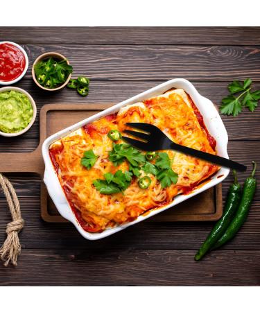 Party Essentials B9F-100 Heavy Duty Plastic Serving Fork 9" Length Black (Case of 100) - Buy Online on GoSupps.com