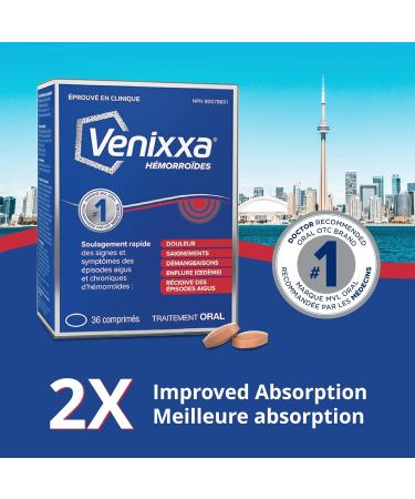 VENIXXA 500MG Hemorrhoids 36's - Fast Relief for Hemorrhoid Symptoms | Buy Online - Buy Online on GoSupps.com