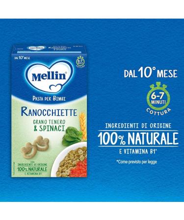  Italian Gourmet E.R. Mellin Soft Wheat Ranocchiette with Spinach and Soft Wheat Semolina Pasta and Vitamin B1 280 g + Italian Gourmet Pulp 400 g - Buy Online on GoSupps.com