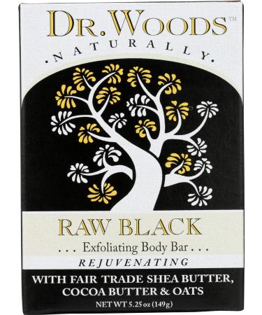 Dr. Woods Body Bar Raw Black 5.25 oz (149 g)