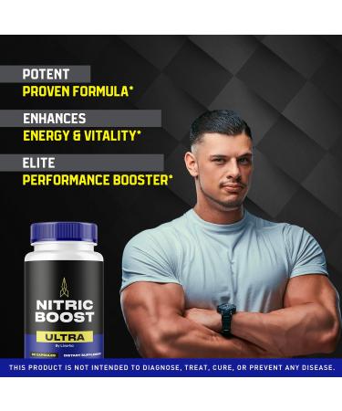 Nitric Boost Ultra Powder Now in Capsules Advanced Formula - 60 Count for 1 Month - Buy Online on GoSupps.com