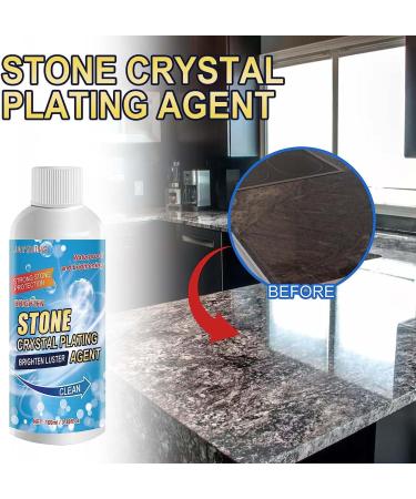 Stone Crystal Plating Agent Nano Stone Crystal Plating Agen Stonework Polishing & Coating Agent Marble Stone Cleaner for Marble Countertop Quartz Granite Patio Household (1PCS) - Buy Online on GoSupps.com