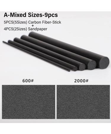 Dovesun Fishing Rod Repair Kit - Carbon Fiber Spinning Rod Repair 9 Piece Mixed Size (2mm/4mm/6mm/8mm/10mm) - International Shipping Available - Buy Online on GoSupps.com