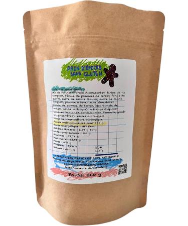 Gluten and Dairy Free Gingerbread Mix Bag 360g - Amaranth Flavors - Buy Online on GoSupps.com