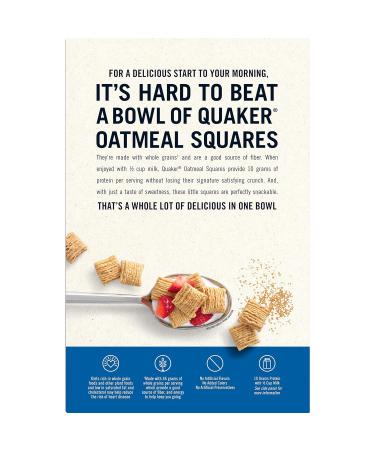 Quaker Oatmeal Squares Brown Sugar Cereal 21oz Family Size - Buy Online Now - Buy Online on GoSupps.com