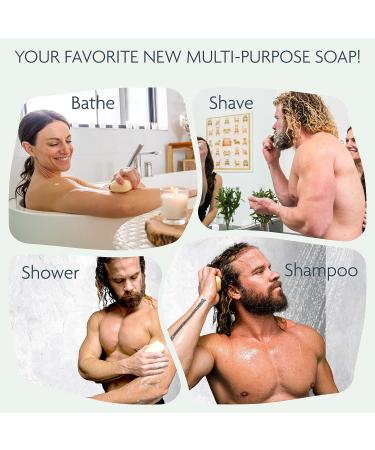 Carolina Castile Vegan Lavender Bar Soap - 6-Pack of Gentle, Hydrating Natural Soap with Organic Cocoa Butter and Olive Oil - 5 Oz. Each - Buy Online on GoSupps.com