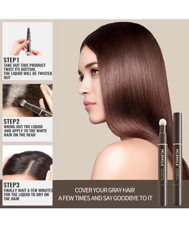 One Stroke Gray Hair Cover Pen | Hairline Filler & Root Touch-Up Stick | Quick Cover Black Dye for White Hair - Buy Online on GoSupps.com