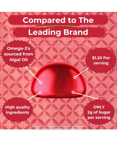 Best Health Omega-3 Gummies with 500mg of Omega-3 per Serving Made from Algae Natural Orange Flavor & Other Natural Flavors (60ct) - Buy Online on GoSupps.com
