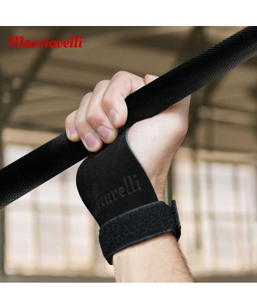 Macciavelli Pull Up Grips | Hand Grips for Calisthenics Cross Training & Gymnastics | Alternative to Fitness Gloves - Black - Buy Online on GoSupps.com