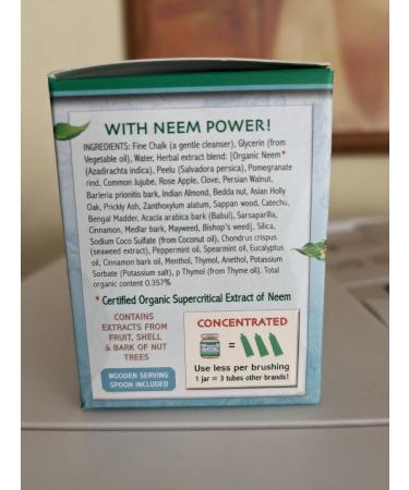 Auromere Toothpaste Jar (Pack of 1 (4.16 oz)) 4.16 Fl Oz (Pack of 1) - Buy Online on GoSupps.com