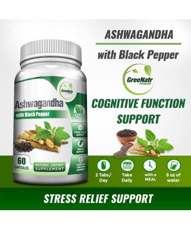 GreeNatr Premium Bundle for Holistic Well-Being: Organic Ashwagandha Capsules, with Black Pepper for Stress Relief, Plus Ginseng + Ginkgo Biloba Tablets, a Traditional Energy Booster. - Buy Online on GoSupps.com