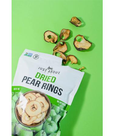 Just About Foods Dehydrated Sliced Pear 340g (12oz) - Premium Quality Dried Fruit - Buy Online on GoSupps.com