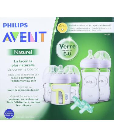 Philips Avent Natural Glass Bottle Baby Gift Set SCD201/01 - Old Version - Buy Online on GoSupps.com