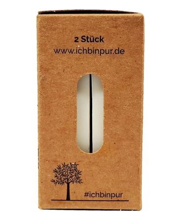 Ibinpur White Olive Oil Soap 2x90g - Natural Perfume-Free Allergen-Free Nourishing Soap for Skin Hair & Shave - Eco-Friendly Plastic-Free Packaging - Buy Online on GoSupps.com