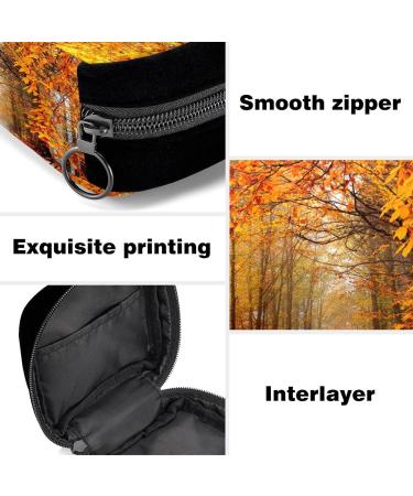 Autumn Trees Period Bag | Sanitary Napkin Storage & Makeup Pouch - Color4300 - Buy Online on GoSupps.com