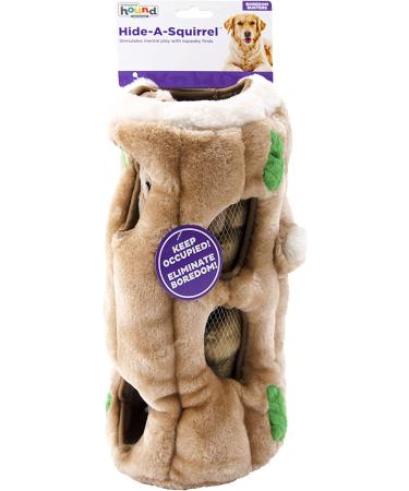 Outward Hound Hide-A-Squirrel XL Squeaky Dog Toy - Interactive Hide and Seek Puzzle Plush - Buy Online on GoSupps.com