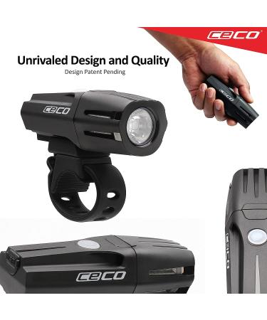 CECO-USA 1200 Lumen USB Rechargeable Bike Light | Waterproof & Impact Resistant Model F1200 Bicycle Headlight - Ideal for Commuters, Road Cyclists & Mountain Bikers - Buy Online on GoSupps.com
