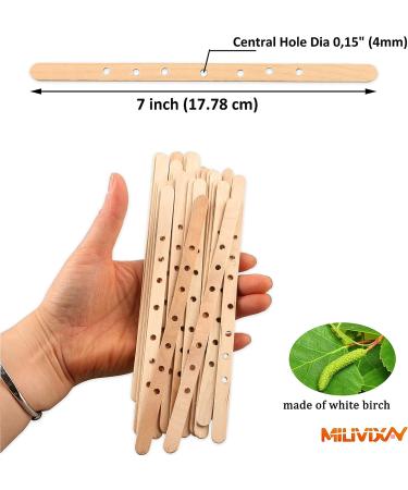 100pcs MILIVIXAY Wooden Candle Wick Holders - Wick Bars for Large & Multiwick Candles - Buy Online on GoSupps.com