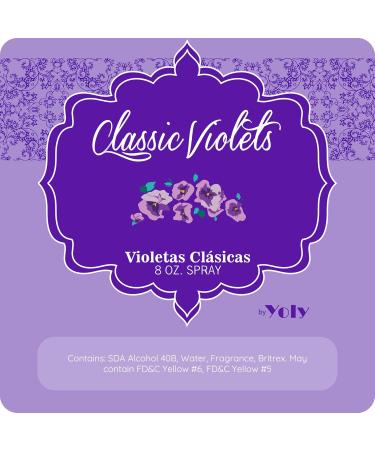 YOLY Classic Violets Cologne 8 Fl Oz Long-Lasting Traditional Scent Ideal for Babies & Adults Refreshing Floral Fragrance (Pack of 2) 8 Fl Oz (Pack of 2) - Buy Online on GoSupps.com