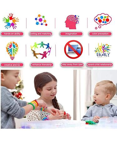 YITOHOP Loom Bands Bracelet Making Kit - 6000+ Rubber Bands, 200 S-Clips, Charms, Beads & More - DIY Arts Crafts Tools for 5+ Year Old Girls Boys - Buy Online on GoSupps.com