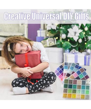 54000pcs Glass Seed Beads Jewelry Making Kit - 120 Colors, 2mm Small Beads with Evil Eye Beads, Charms, Pendants - DIY Bracelets Art & Craft - Buy Online on GoSupps.com