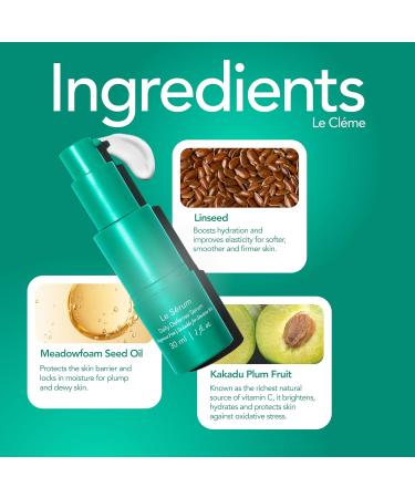 Dore - Le S rum - Vitamin C Serum - Hydrates Skin and Improves Appearance of Dark Spots Tone Fine Lines & Wrinkles for Oily Dry & Sensitive Skin Facial Serum for Women & Men (1 fl oz | 30 ml) - Buy Online on GoSupps.com