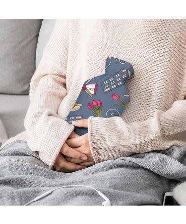 City Hot Water Bottle with Plush Cover | Hand Warmer for Adults & Children - 26.5x15.3cm | International Shipping Available - Buy Online on GoSupps.com