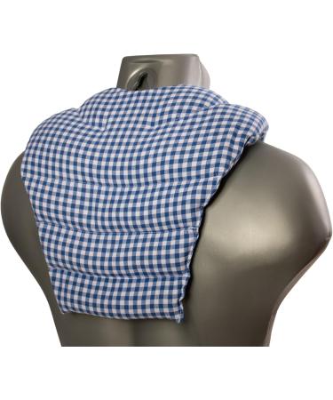 Blue-White Cherry Stone Neck Pillow with Back Heat Pad | Comfort & Relaxation for International Shipping - Buy Online on GoSupps.com