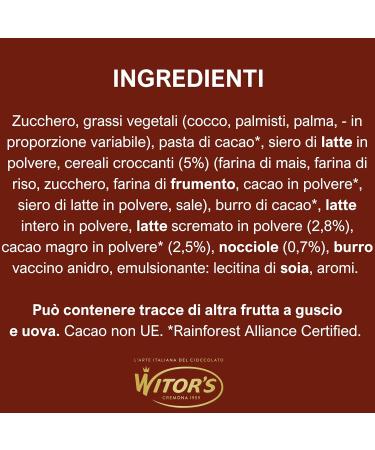 WITOR'S - Crispy - Chocolates stuffed with cream and cereal core - Pralines assorted with fine chocolate - Sweet snacks with milk and dark chocolate - Envelope 1kg - Buy Online on GoSupps.com