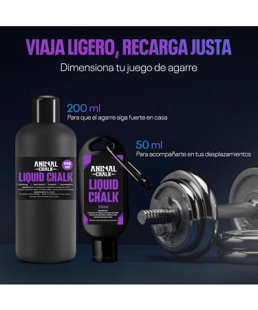 Animal Chalk - Advanced Liquid Magnesium 200ml | Optimal Grip for Climbing CrossFit Pole Dance & Gym | Best Liquid Chalk for Performance - Buy Online on GoSupps.com