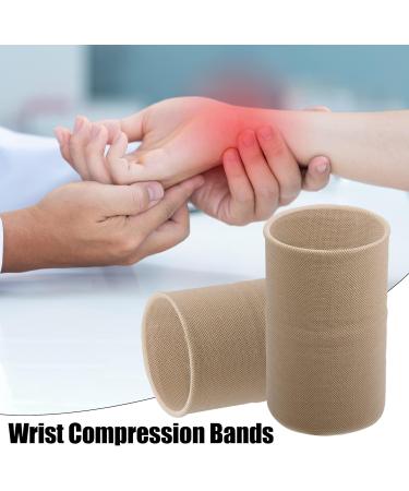 Buy VOCOSTE Wrist Bands - Compression Sleeves for Support | Elastic Thin Brace for Men & Women - XL Beige - International Shipping Available - Buy Online on GoSupps.com