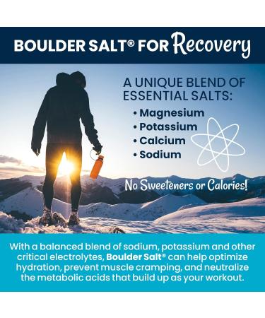Boulder Salt - Low Sodium - Potassium Magnesium Salt - Electrolyte Salts - Unflavored - 8oz - Tastes Good on Food or in Water. 113 Servings. 8 Ounce (Pack of 1) - Buy Online on GoSupps.com