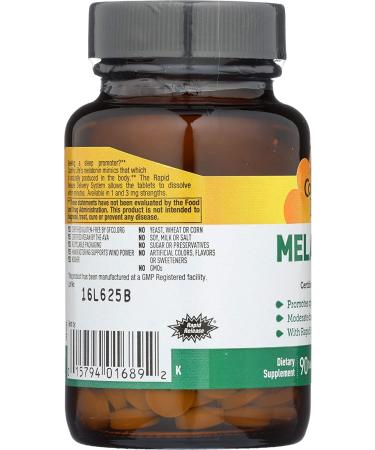 Country Life Melatonin 3 mg - Sleep Support Tablets, 90 Count - Buy Online on GoSupps.com