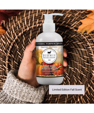 Dionis Goat Milk Skincare Caramel Pumpkin Spice Lotion 8.5 oz - Made in USA, Cruelty-Free & Paraben-Free - Buy Online on GoSupps.com