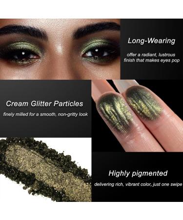 Fard paupi res cr me unique ombre paupi res verte m tallis e haute pigmentation durable imperm able anti-rides hydratante formule naturelle cr me d' t claircissante pour les peaux - Buy Online on GoSupps.com