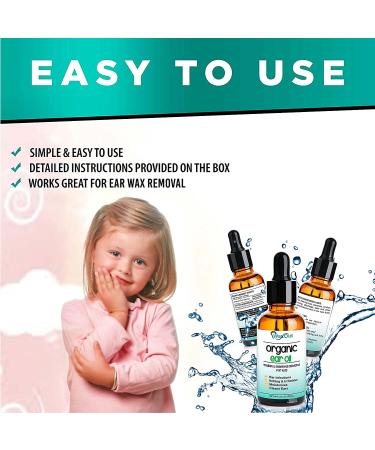 Kids Natural Mullein Ear Wax Removal Oil with Strawberry | Pain Relief Drops | Earwax Softener & Moisturizer | Allergy Soothing | Tinnitus & Ear Infection Relief - Buy Online on GoSupps.com