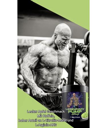 Buy Gym King Legendary Pump Pre Workout Booster 500g - Apple Rings Flavor | International Shipping Available - Buy Online on GoSupps.com
