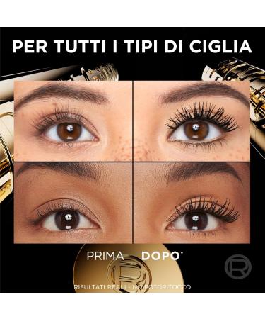 L'Or al Paris Panorama Volumizing Mascara Black Color with Stretchflex Complex Clump-free enlarging effect Suitable for Sensitive Eyes - 2 Mascaras - Buy Online on GoSupps.com