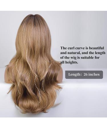 Ombre Brown Curly Wigs for Women - Heat-Resistant Synthetic Haircube Ponytail Wig for Daily Use - Buy Online on GoSupps.com