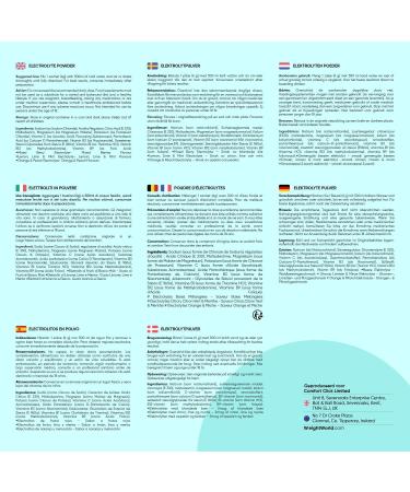 Electrolyte Powder sachets 1280 mg With sodium potassium magnesium and vitamin B complex Sugarfree 30 vegan sachets in 3 natural flavors Ideal for athletes From WeightWorld - Buy Online on GoSupps.com