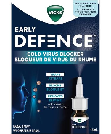 Vicks Early Defence Nasal Spray Cold Virus Blocker Clinically Proven 15 mL Blue - Buy Online on GoSupps.com