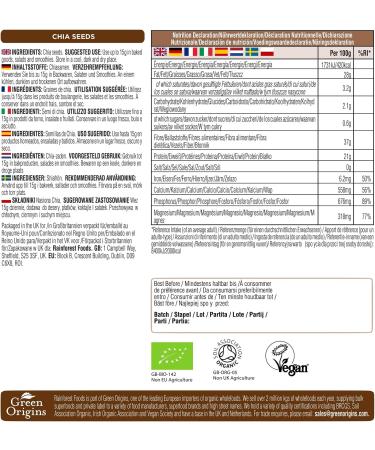 Rainforest Foods Chia Seeds 900g - Premium Quality Superfood - Buy Online on GoSupps.com