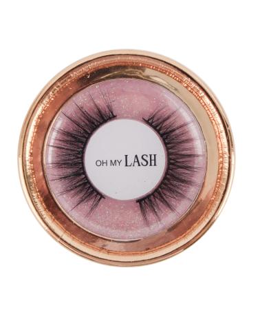 Oh My Lash False Eyelashes Reusable 3D Makeup Mink Vegan Lashes Black - You