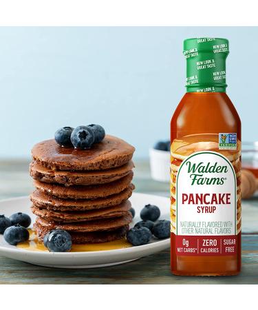 Walden Farms Pancake Syrup 12 oz - Near Zero Fat & Sugar - Perfect for Pancakes, Waffles, French Toast, Desserts & More - Buy Online on GoSupps.com