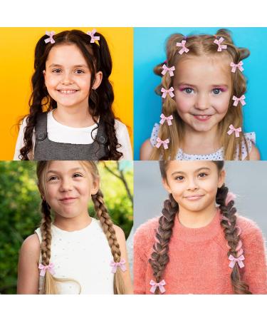 Shop 40 Mini Pink Crocodile Hair Clips - Cute Hair Loops for Women Girls & Children | International Shipping Available - Buy Online on GoSupps.com