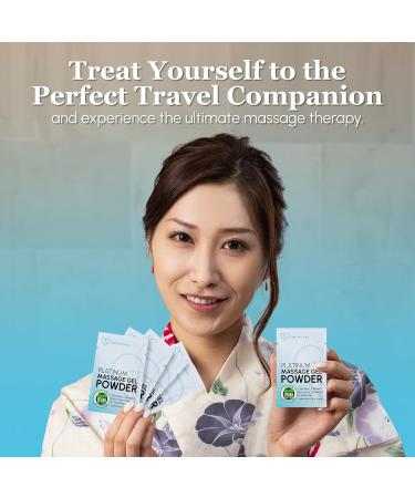 10x Premium Massage Gel Powder | 5g Travel Bag | 500ml Made in Japan | Paraben & Glycerin Free - Buy Online on GoSupps.com