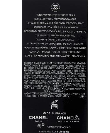 Chanel Vitalumiere Aqua Ultra-Light Skin Perfecting Makeup SPF 15-30ml - Shade 22 Beige Rose - Buy Online on GoSupps.com