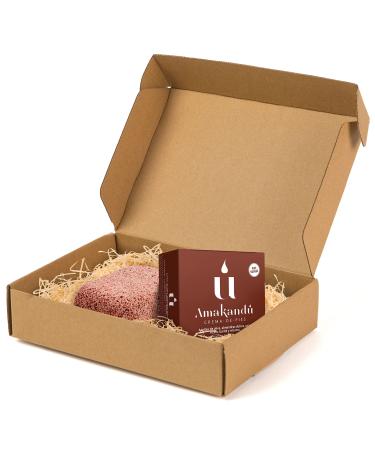 Amakandu Hardening Cream + Natural Pumice Stone - Complete Vegan Kit for Your Feet - Repairing cream for dry feet + pumice stone eliminates hard skin and calluses - Made in Spain