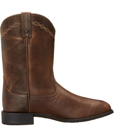 Ariat Heritage Roper Western Boots - Men's 12 Distressed Brown Leather Country Boot - Buy Online on GoSupps.com